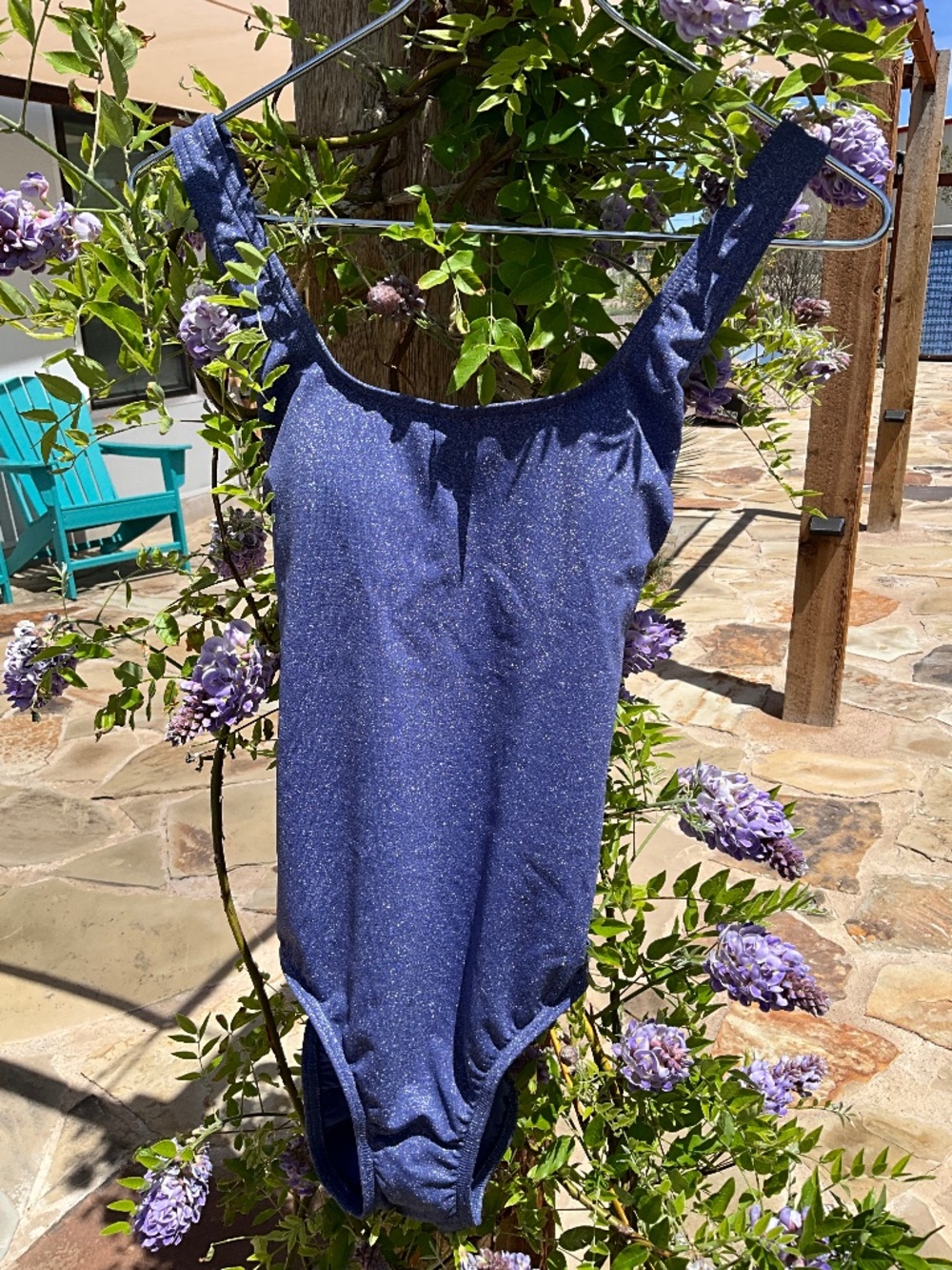 New with tags Lands End Size 6 Periwinkle One Piece Swimsuit